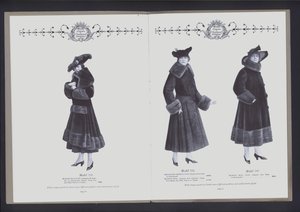 Doppelseite aus The Theater of Fur Fashion