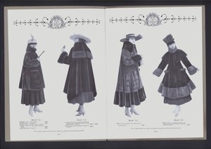 Doppelseite aus The Theater of Fur Fashion von American Photographer (after)