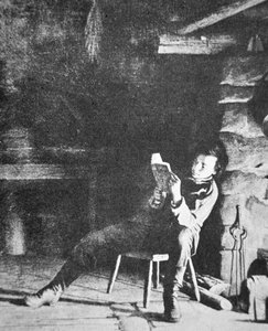 Abraham Lincoln (1809-65) als kleiner Junge von American Photographer