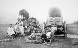 Amerikanische Pionierfamilie, ca. 1870 von American Photographer