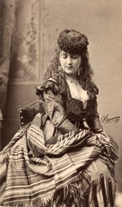 Kabinettskarte Bild des Schauspielers Adah Isaacs Menken