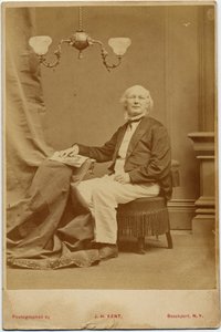 Horace Greeley (1811-72), US-Politiker und Zeitungsredakteur, Foto von J H Kent, Brockport, New York von American Photographer