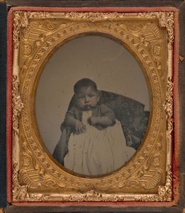 Porträt eines Babys, ca. 1860 von American Photographer