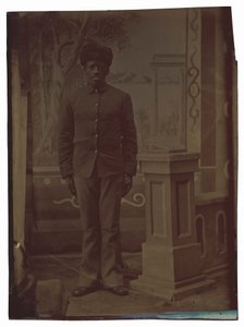 Porträt eines Soldaten, ca. 1880 von American Photographer