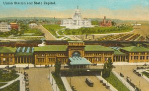 Providence, Rhode Island: Union Station und State Capitol von American Photographer