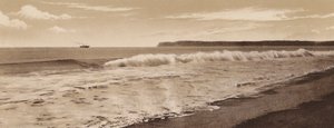 San Diego: Brandung am Coronado Beach, Point Loma in der Ferne, San Diego von American Photographer