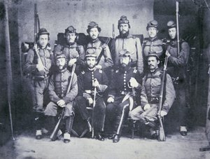 Die Charleston Zouave Kadetten der Konföderierten Armee