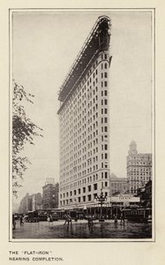 Das "Flat-Iron" kurz vor der Fertigstellung von American Photographer