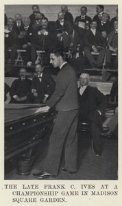 Der verstorbene Frank C Ives bei einem Meisterschaftsspiel im Madison Square Garden