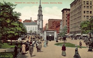Tremont Street und Park Street Church, Boston, Massachusetts von American Photographer