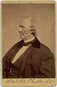 Wendell Phillips (1811-84), amerikanischer Abolitionist und Verfechter der Rechte der Ureinwohner von American Photographer