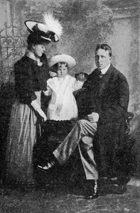 William Randolph Hearst und seine Familie, veröffentlicht in The Graphic, 27. Oktober 1906
