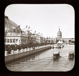 Weltausstellung in Chicago: Gartenbaugebäude und Illinois-Staatsgebäude, 1893
