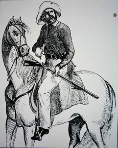 Ein Texas Ranger, um 1845 von American School