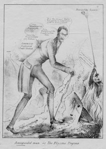 Ein fehlgeleiteter Mann, oder, Die Pilgerreise, ca. 1832 von American School