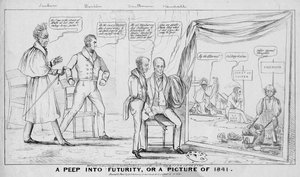 Ein Blick in die Zukunft, oder, Ein Bild von 1841, veröffentlicht von M R Robinson, New York, 1838
