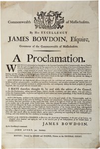 Eine Proklamation, 2. September 1786 von American School