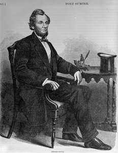 Abraham Lincoln, aus Harpers Pictorial History of the Civil War von American School