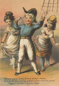 Werbung für Higgins German Laundry Soap, ca. 1880 von American School
