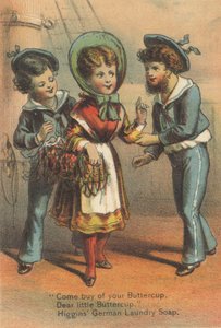 Werbung für Higgins German Laundry Soap, ca. 1880 von American School