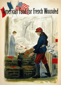 Amerikanische Fonds für die französischen Kriegsverwundeten - ca. 1917