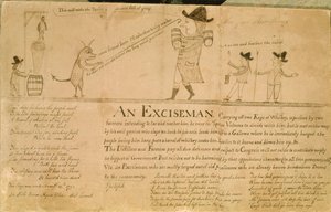 Ein Steuerbeamter, ca. 1790 von American School