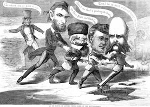 Eine Eisparty oder Dinge auf dem Rappahannock gleiten lassen, aus den Humors of War