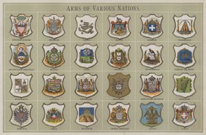 Wappen verschiedener Nationen von American School