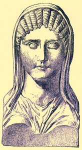 Aspasia, Illustration aus Geschichte Griechenlands von Victor Duruy, veröffentlicht 1890 von American School