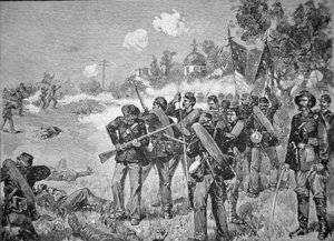 Schlacht von Gettysburg, Nahkampf am ersten Tag von American School