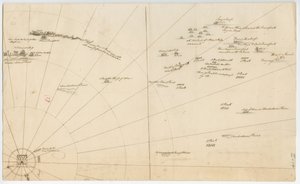 Schlachtplan für die Belagerung des Bostoner Hafens, ca. 1775-1776