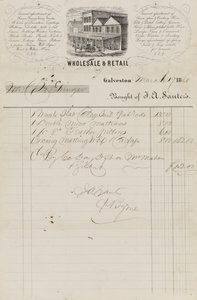 Kaufvertrag von J. A. Sauter, datiert 19. März von American School