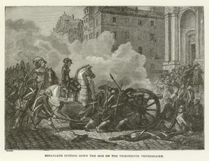 Bonaparte unterdrückt den Mob am Dreizehnten Vendémiaire