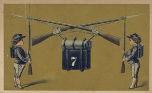 Jungensoldaten mit Gewehren von American School