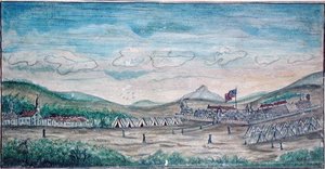 Stadt und Schloss von Perote, Mexiko von American School