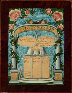 Darrow-Adkins-Wooding Familienaufzeichnung, 1825-32 von American School