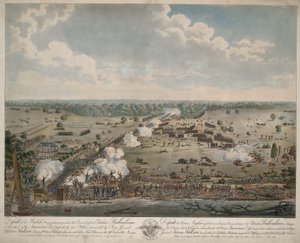 Niederlage der britischen Armee (Schlacht von New Orleans), ca. 1815 von American School