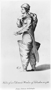 Kleidung für eine Eskimofrau aus Labrador, 1766 von American School