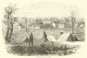 Ewells Hauptquartier, in der Nähe von Richmond, März 1865 von American School