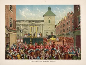 Hinrichtung von Robert Emmet in der Thomas Street, 20. September 1803, veröffentlicht 1803