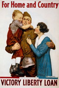 Für Heim und Land Liberty Loan Poster von American School