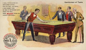 Herren von Geschmack, Billard spielend von American School