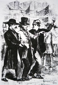 Einen Wähler betrunken machen, um seine Stimme bei der Wahl von 1864 zu beeinflussen von American School