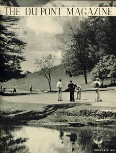 Golfer, Titelseite des DuPont Magazins, Juli-August 1936 von American School