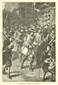 Gouverneur Andros als Gefangener, 1689 von American School