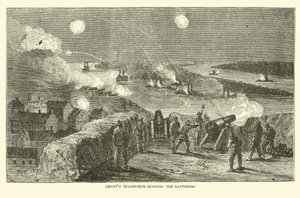 Grants Transporte durchqueren die Batterien, April 1863 von American School