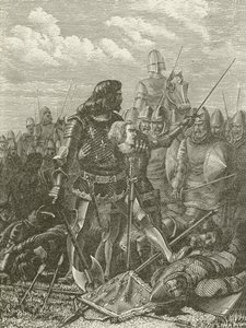 Heinrich V. in der Schlacht von Azincourt von American School