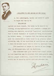 Houdinis Herausforderung an jedes Medium der Welt von American School