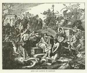 Juden als Gefangene nach Babylon geführt von American School