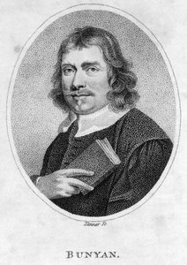 John Bunyan (1628-88), Frontispiz zu Pilgrims Progress, 1805 von American School